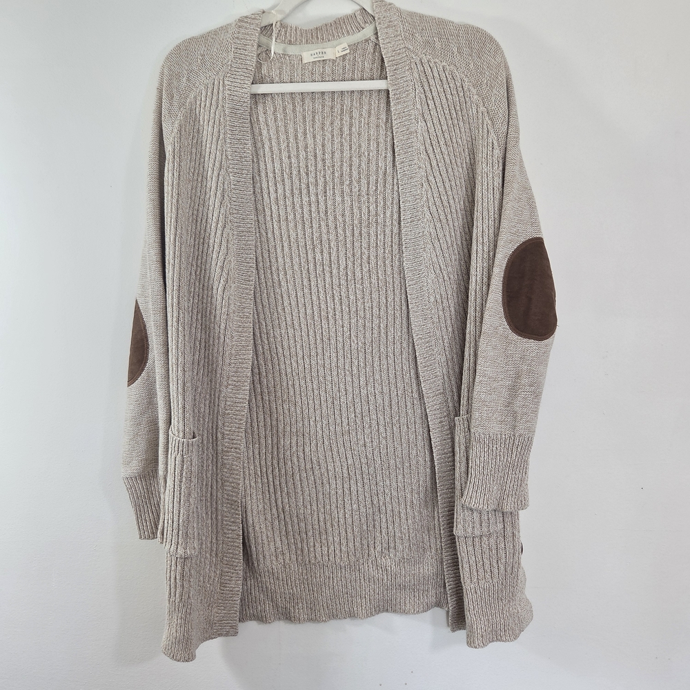 Harper Taupe Cardigan‎ with Brown Accents